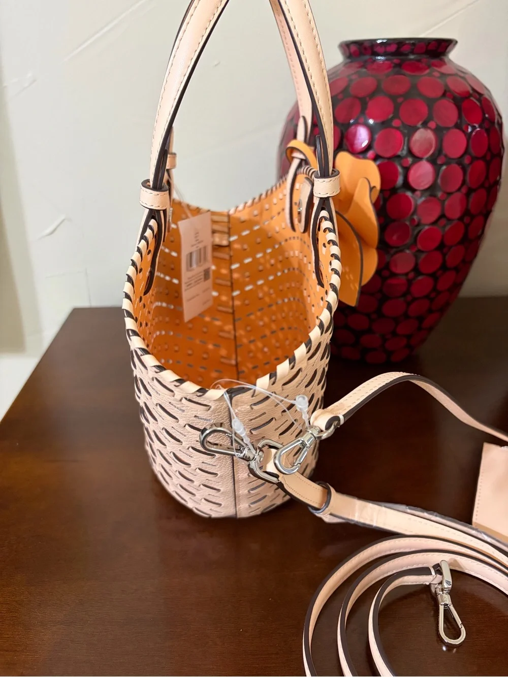 kate spade Dahlia Tote Bag in Crisp Peach NWT MSRP $399